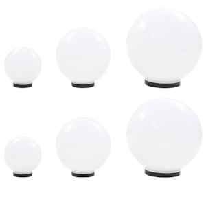 vidaXL 6 LED-lampi, kera, 20/30/40 cm PMMA