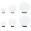  vidaXL 6 db-os LED gömblámpa-szett 20/30/40 cm PMMA termék 2. képe