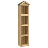 vidaXL Redskapsbod 36x36x163 cm impregnerad furu