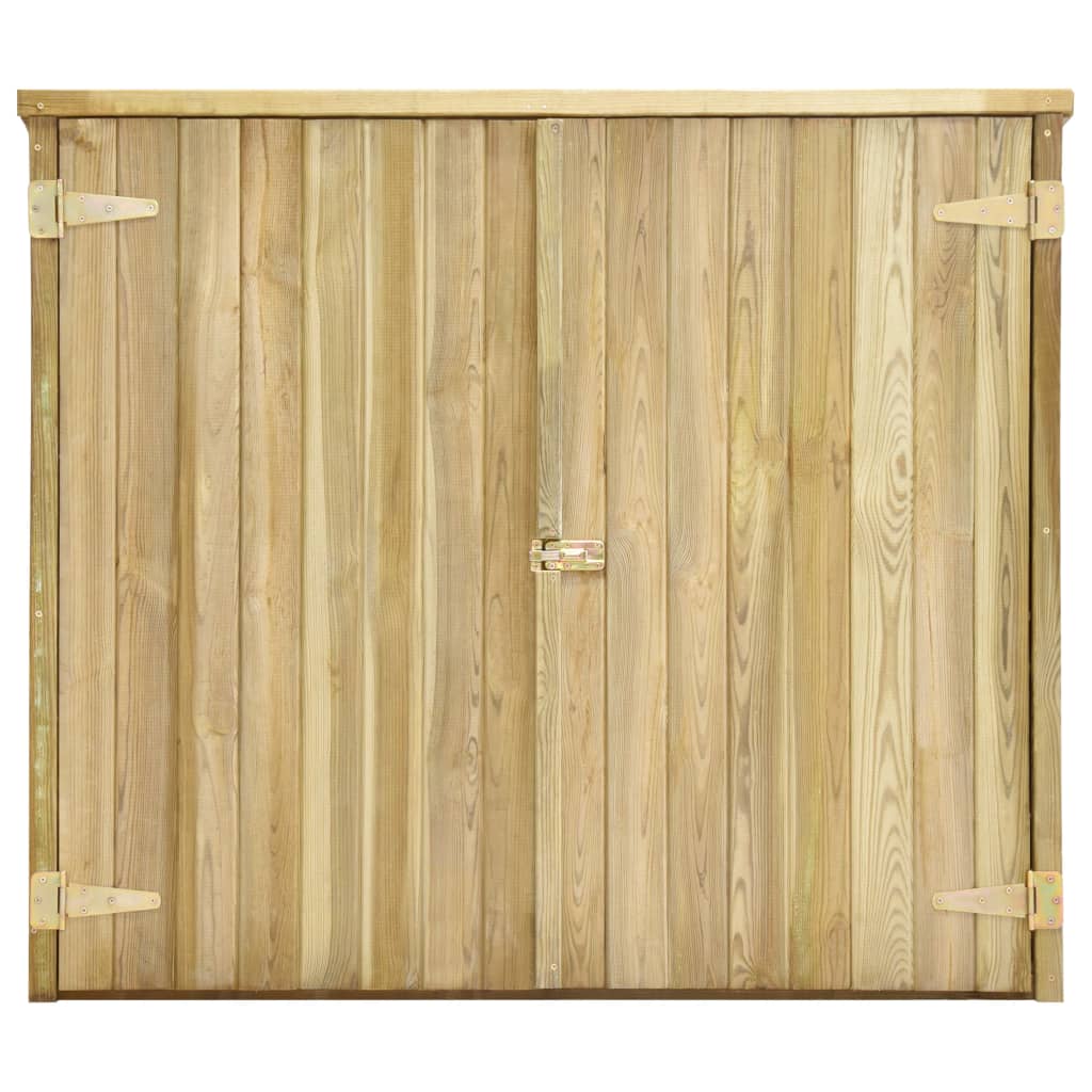 vidaXL Rimessa Attrezzi da Giardino 135x60x123cm in Pino Impregnato