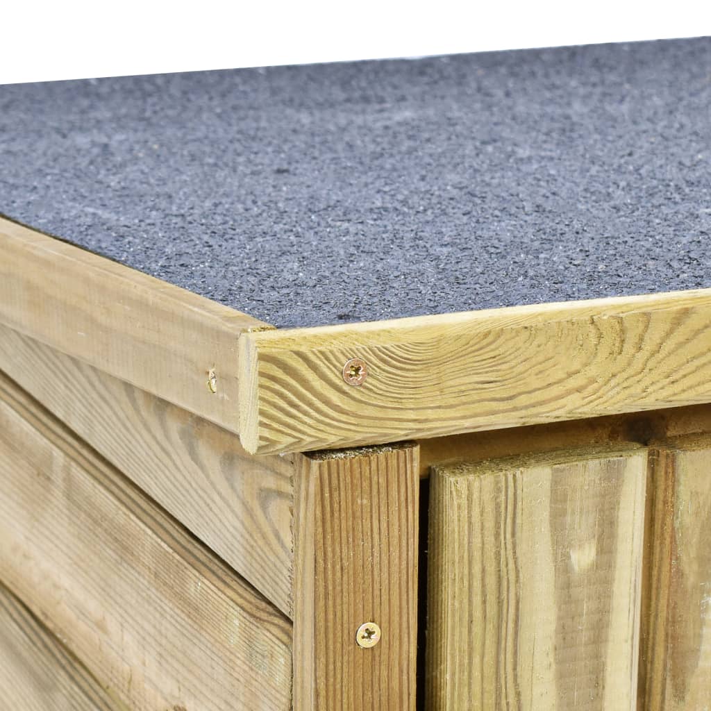 VidaXL Banco Da Lavoro In Legno Impregnato 75x40x90cm - 2 Ripiani, Per Giardinaggio E Fai Da Te