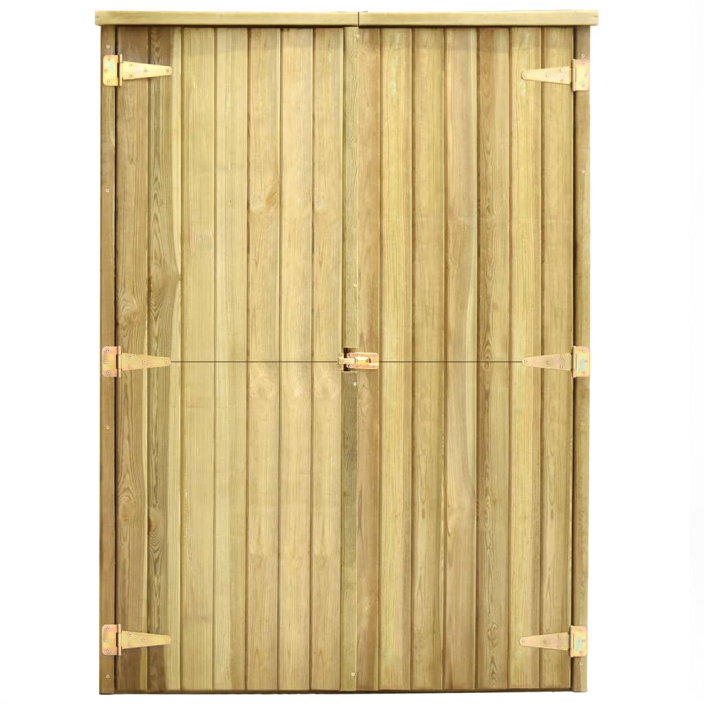 vidaXL Magazie unelte de grădină, 123x50x171 cm, lemn pin tratat