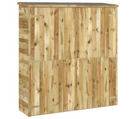 vidaXL Garten-Geräteschuppen 163x50x171 cm Kiefernholz Imprägniert zum