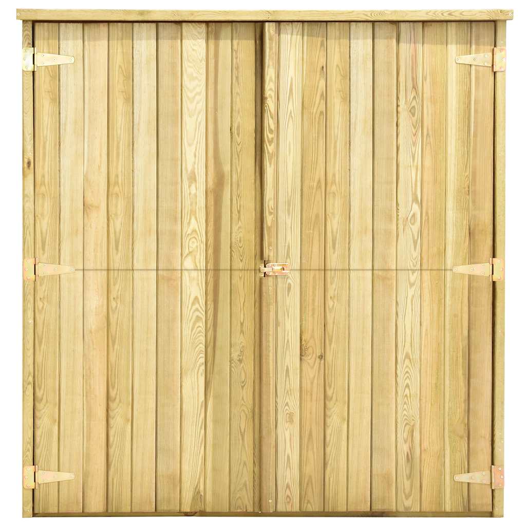 vidaXL Magazie unelte de grădină, 163x50x171 cm, lemn pin tratat