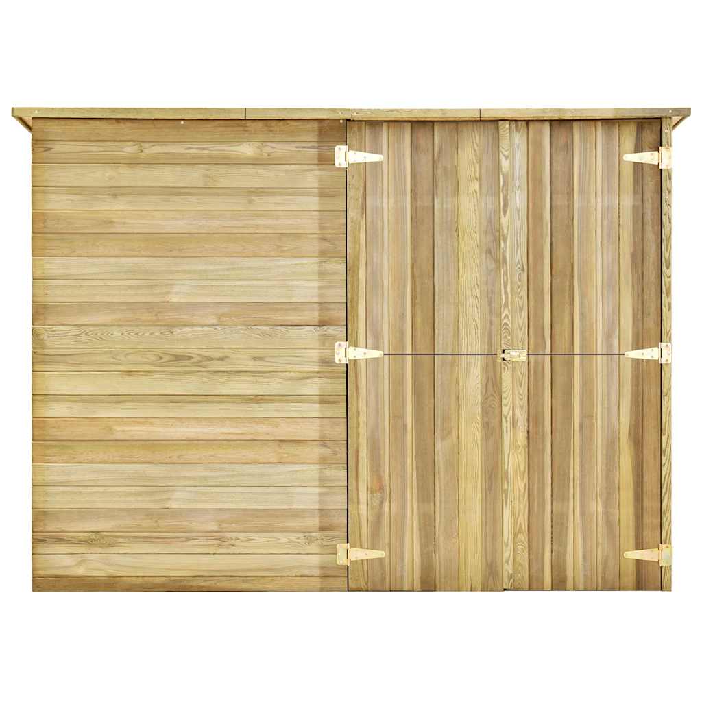 vidaXL Tuinschuur 232x110x170 cm geïmpregneerd grenenhout afbeelding