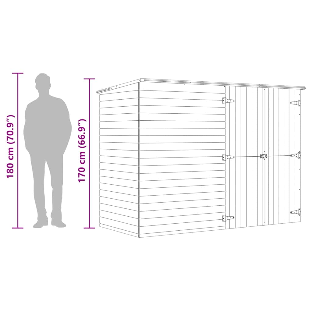 Garten Geräteschuppen Gerätehaus Gartenschuppen Kiefernholz Imprägniert vidaXL - Bild 36 von 36