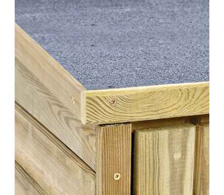 Serre Froide Jardin En Pin Imprégné 200x50cm - Avec Toit | Bac à Fleurs Surélevé | Protection Plantes