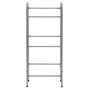 vidaXL Ράφι Αποθήκευσης για 3 Κιβώτια Ασημί 50x33x116 εκ. Ατσάλινο