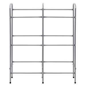 Skladový regál na 6 přepravek stříbrný 96 x 33 x 116 cm ocel - obrázek 3