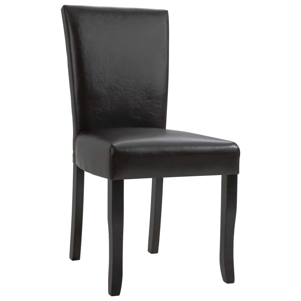 

vidaXL Eetkamerstoelen 4 st kunstleer bruin