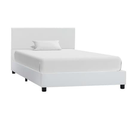 Camera da letto in stile moderno in legno doppio telaio del letto telaio del letto,White-90cm