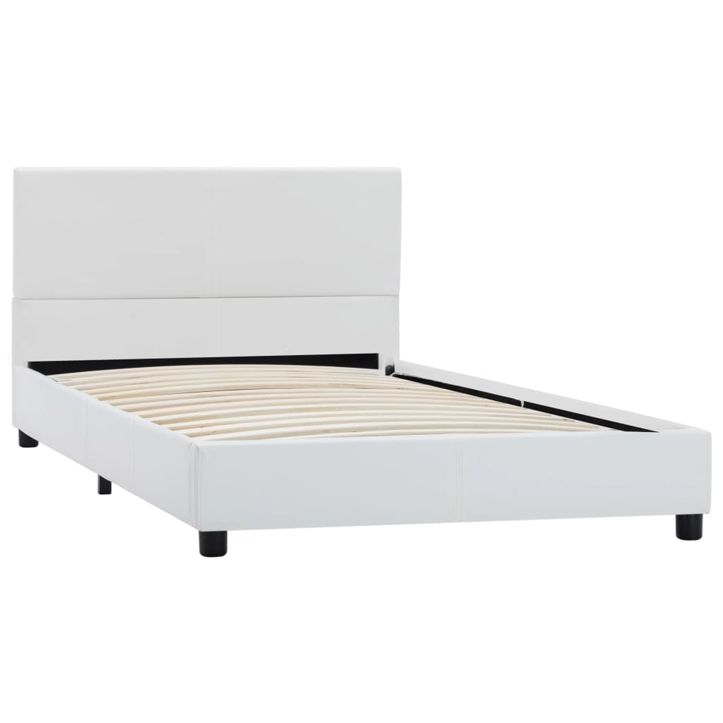 

vidaXL Bedframe kunstleer wit 100x200 cm