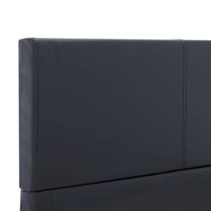 Rám postele černý umělá kůže 90 x 200 cm - obrázek 6