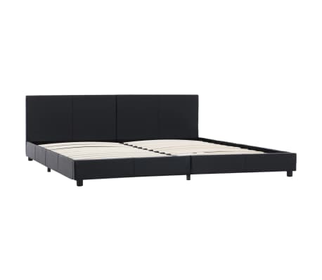 vidaXL Bedframe kunstleer zwart 180x200 cm