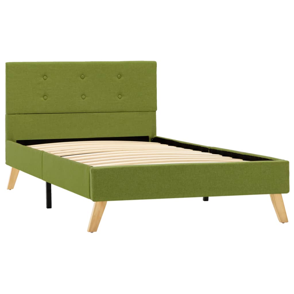 

vidaXL Bedframe stof groen 90x200 cm