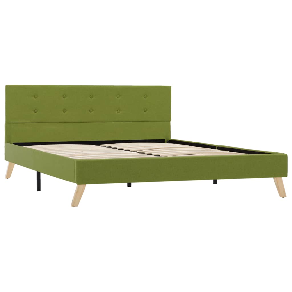 

vidaXL Bedframe stof groen 140x200 cm