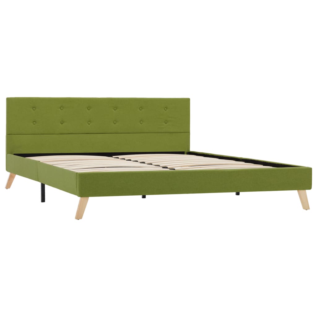 

vidaXL Bedframe stof groen 160x200 cm