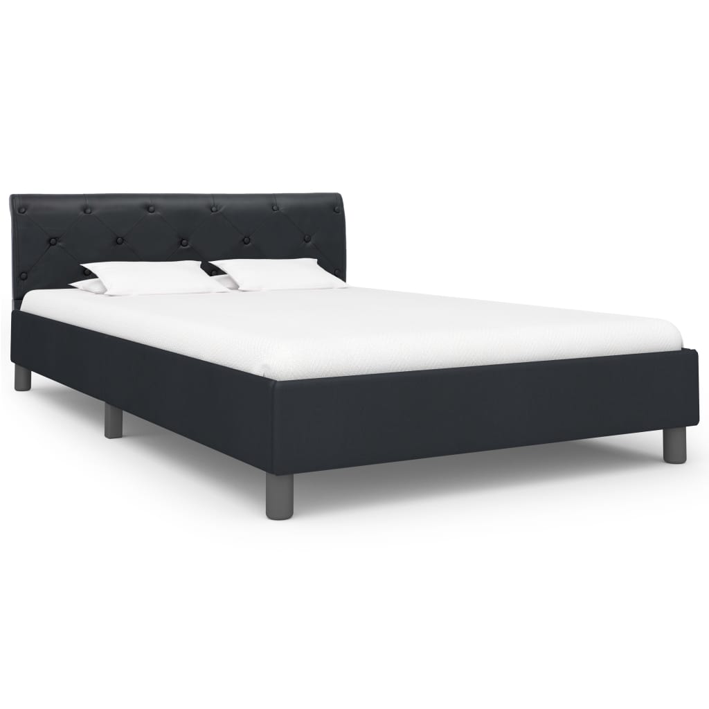 

vidaXL Bedframe kunstleer zwart 120x200 cm