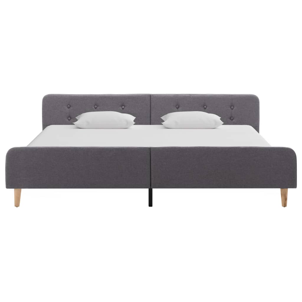 Thumbnail - vidaXL Bettgestell Hellgrau Stoff 180×200 cm