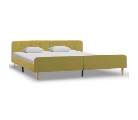 vidaXL Bedframe stof groen 180x200 cm