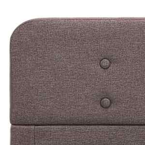 Rám postele taupe textil 100 x 200 cm - obrázek 3