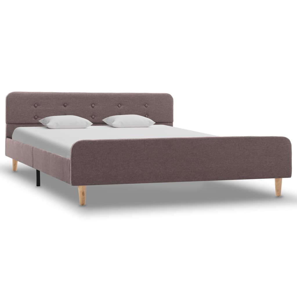 

vidaXL Bedframe stof taupe 160x200 cm