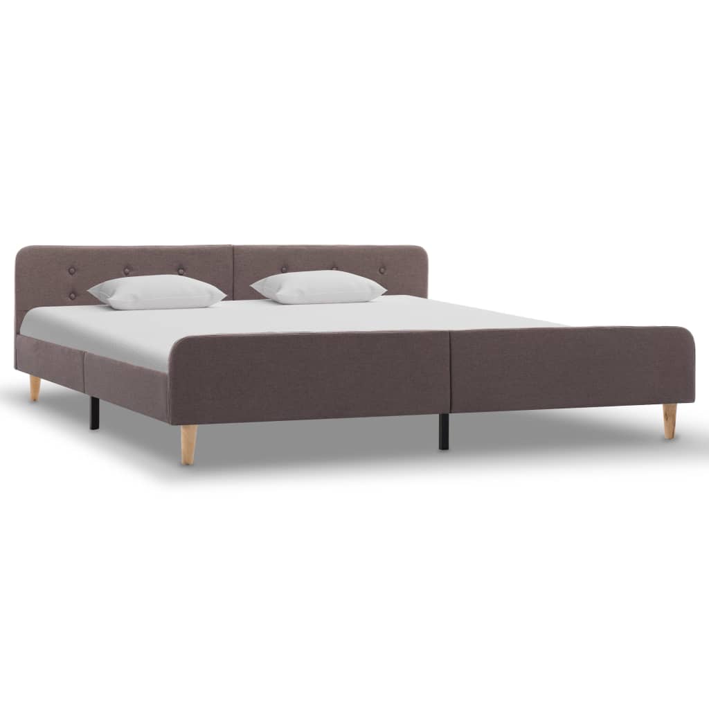 

vidaXL Bedframe stof taupe 180x200 cm