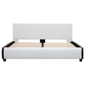 Rám postele se zásuvkami bílý umělá kůže 140 x 200 cm - obrázek 4