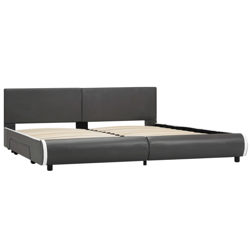 

vidaXL Bedframe met lades kunstleer antraciet 180x200 cm