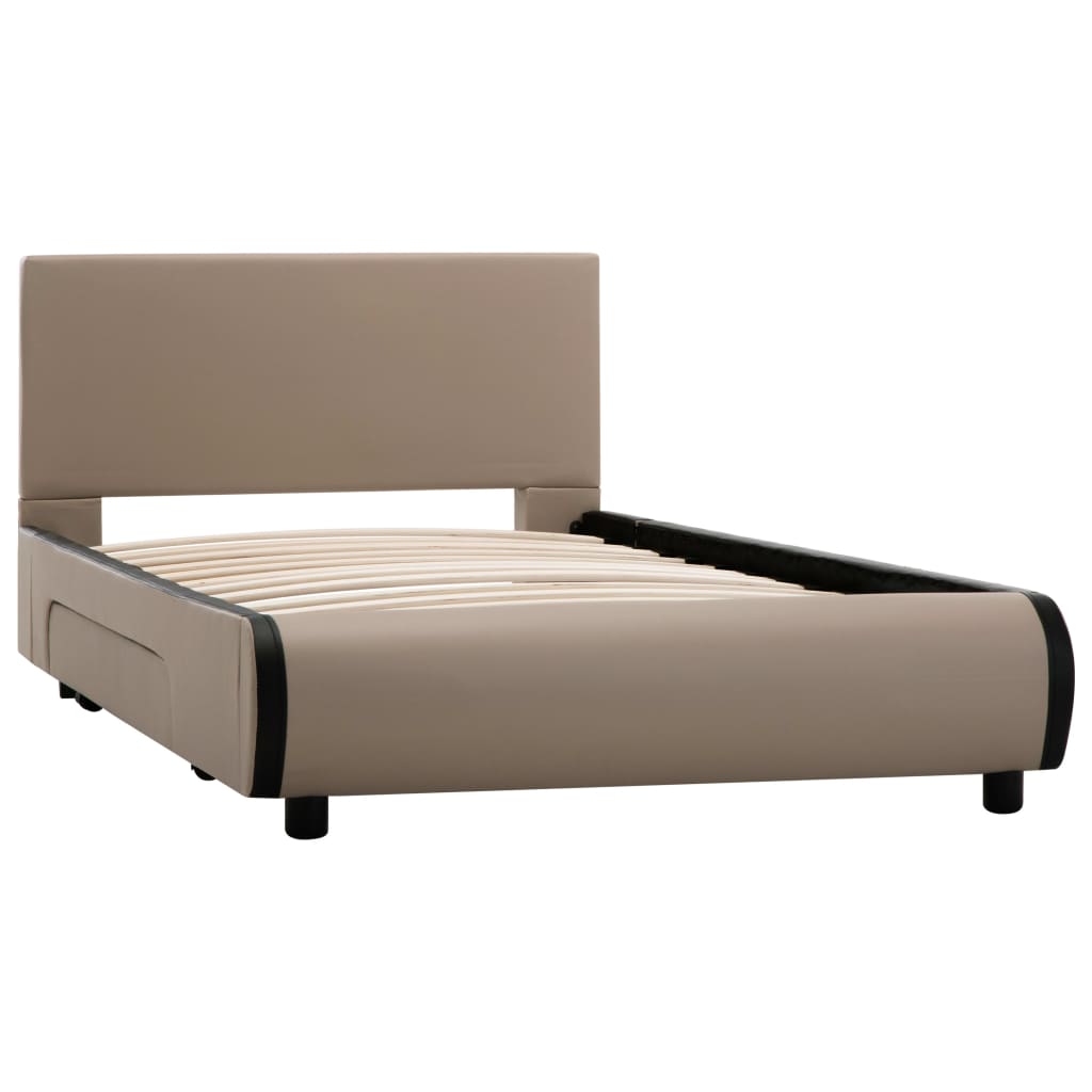 

vidaXL Bedframe met lades kunstleer cappuccino 100x200 cm