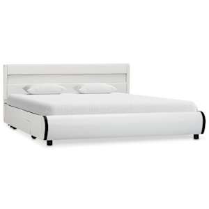 vidaXL Giroletto con LED Bianco in Similpelle 140x200 cm