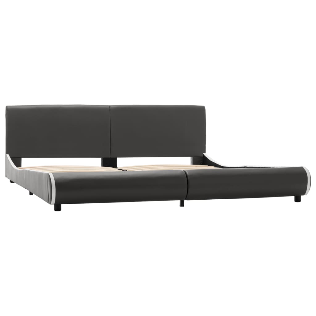

vidaXL Bedframe kunstleer antracietgrijs 180x200 cm