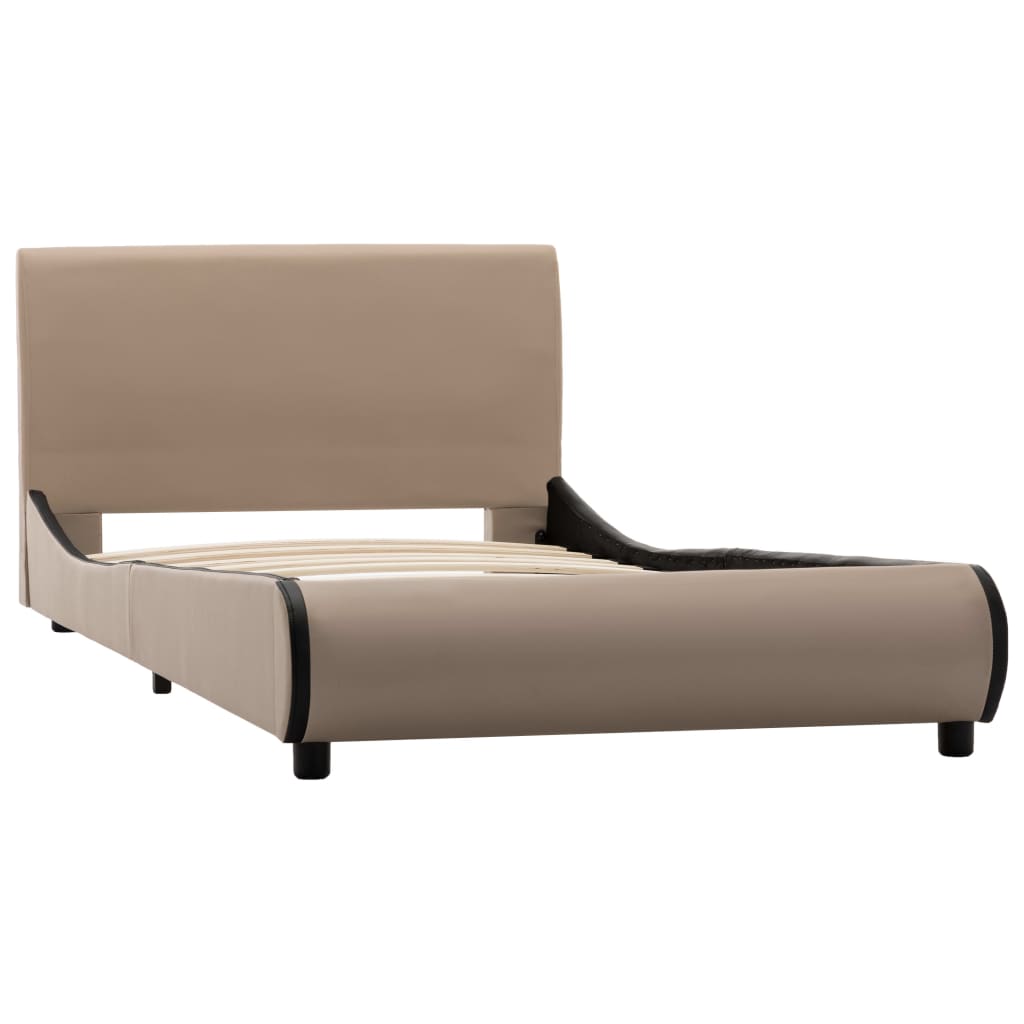 

vidaXL Bedframe kunstleer cappuccino 100x200 cm