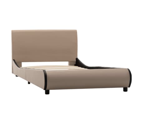 vidaXL Cadre de lit Cappuccino Similicuir 100 x 200 cm