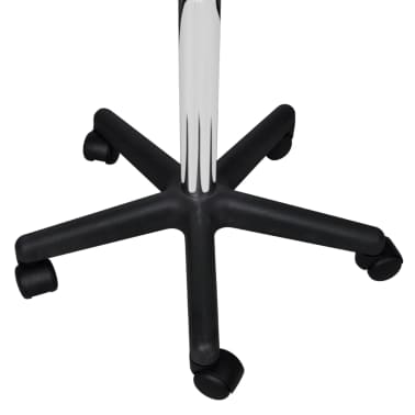 vidaXL Bancos de escritório 2 pcs 35,5x98 cm couro artificial preto[4/5]