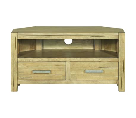 vidaXL TV-Eckschrank 88 x 42 x 46 cm Rustikales Eichenholz