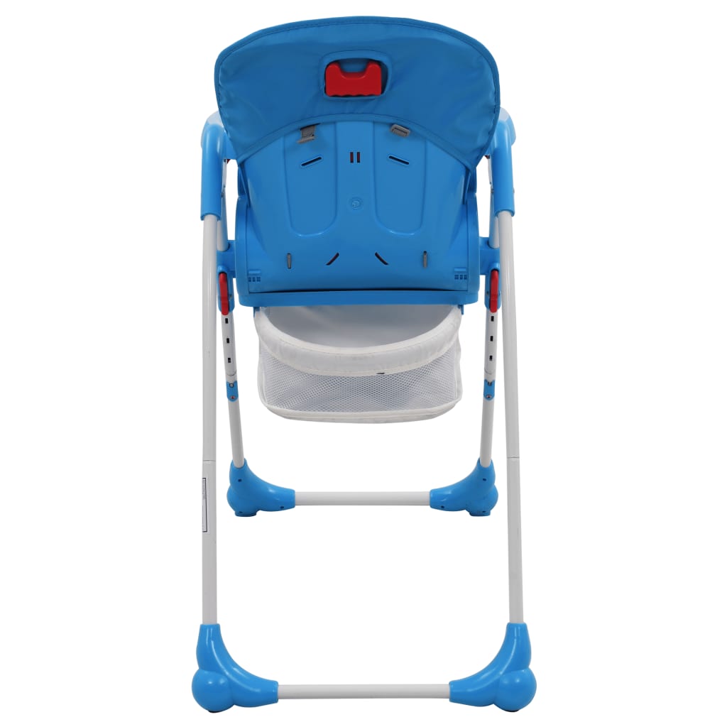 Petrashop  Dětská jídelní židlička modro-šedá