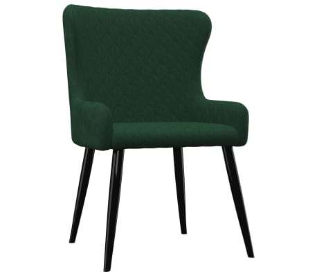 vidaXL Chaises à manger lot de 2 vert velours