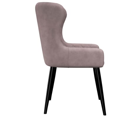 vidaXL Chaises de salle à manger 2 pcs Rose Velours vidaXL Chaises de salle à manger 2 pcs Rose Velours