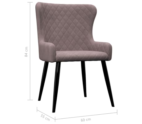 vidaXL Chaises de salle à manger 2 pcs Rose Velours vidaXL Chaises de salle à manger 2 pcs Rose Velours
