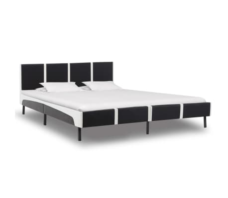 vidaXL Bed met traagschuim matras kunstleer 160x200 cm