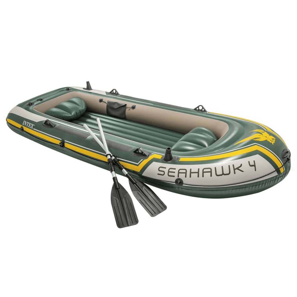 

INTEX Opblaasbootset Seahawk 4 met trolling motor en beugel