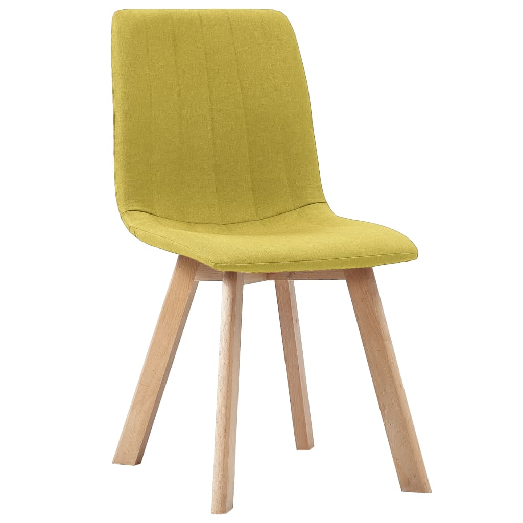 

vidaXL Eetkamerstoelen 4 st stof geel