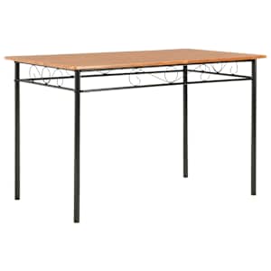 Jídelní stůl hnědý 120 x 70 x 75 cm MDF