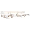 vidaXL 6-osaline kaubaalustest aiam&ouml;&ouml;bel, puit, valge