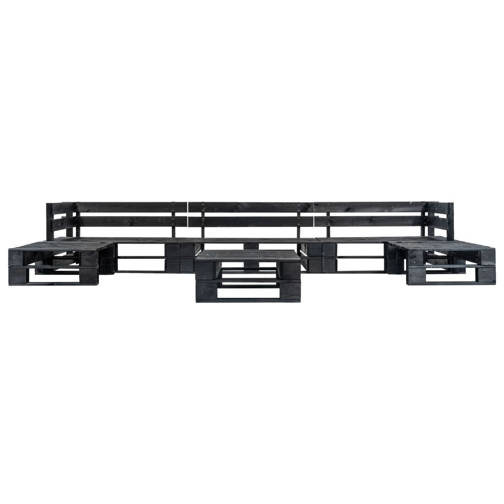 6dílný zahradní sedací set z palet pískové podušky dřevo