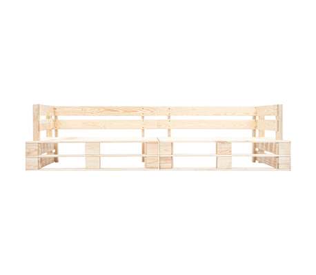 vidaXL Canap&eacute; de jardin palette 2 places bois naturel