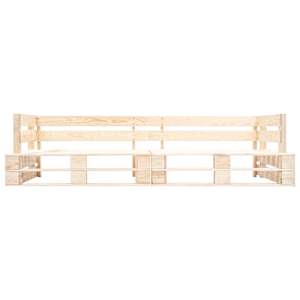 vidaXL Canap&eacute; de jardin palette 2 places bois naturel