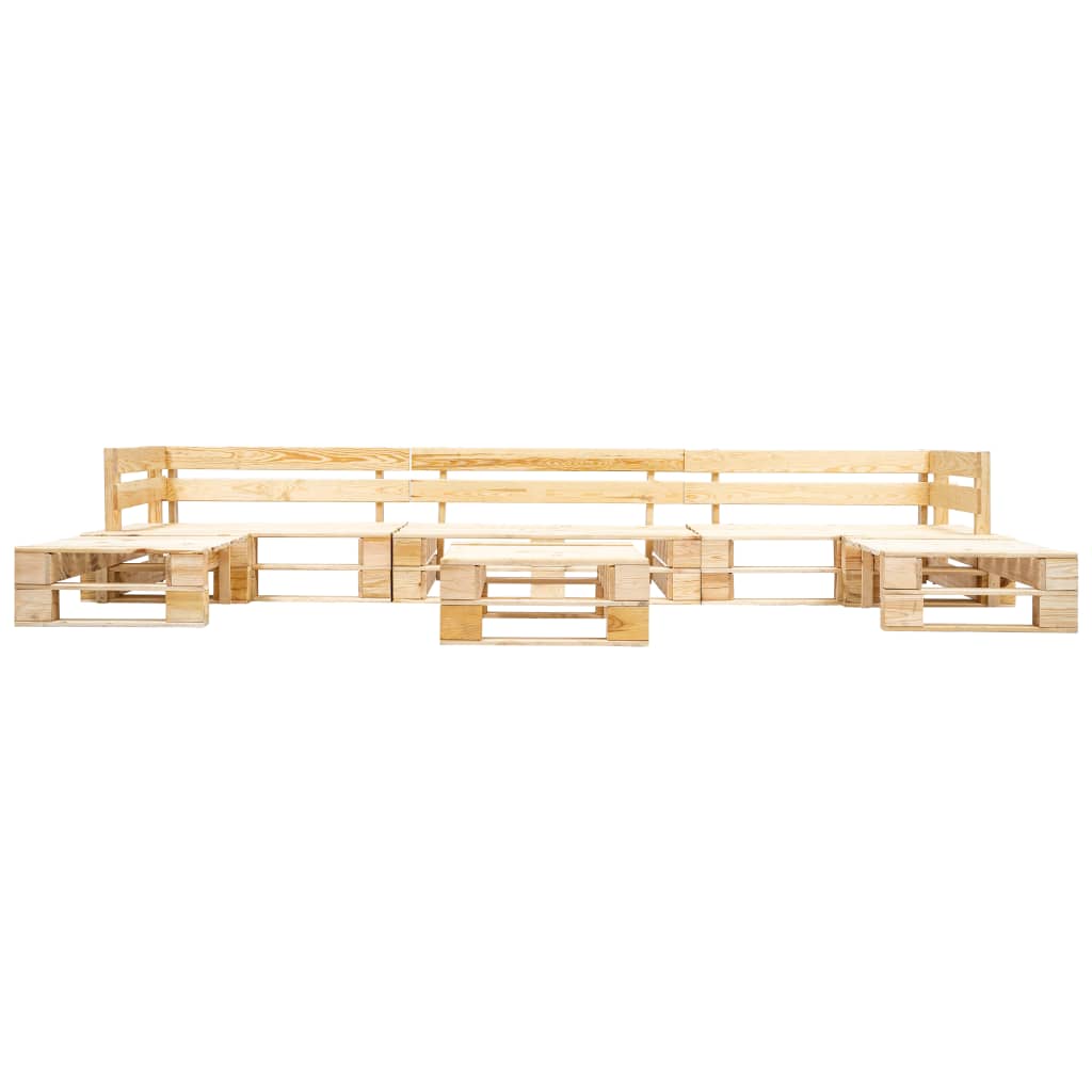 

vidaXL 6-delige Loungeset pallet hout naturel