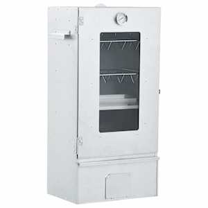 vidaXL grill- ja suitsuahi 1 kg puidulaastudega 44,5 x 29 x 83 cm
